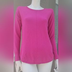 Ellen Tracy Barbie pink lightweight sweater size Small